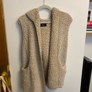 Beige Sherpa Vest